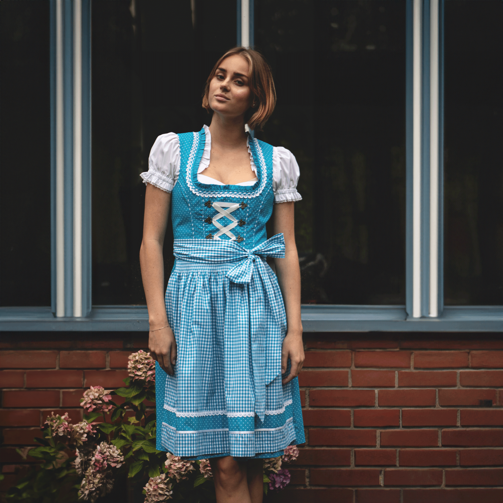 Dirndl Elli (60 cm) inkl. Bluse & Schürze - Eysler