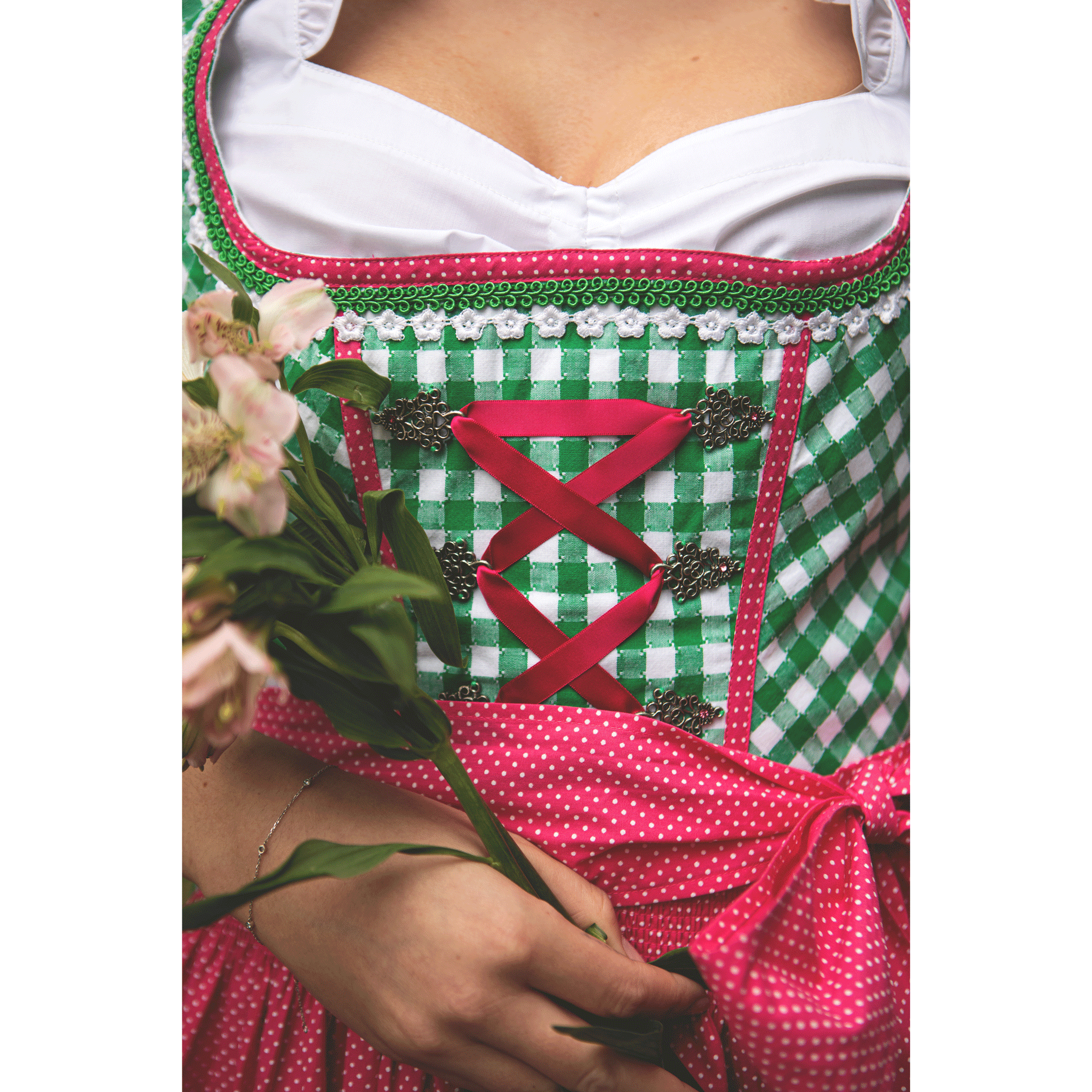 Dirndl Frieda (60 cm) inkl. Bluse & Schürze - Eysler