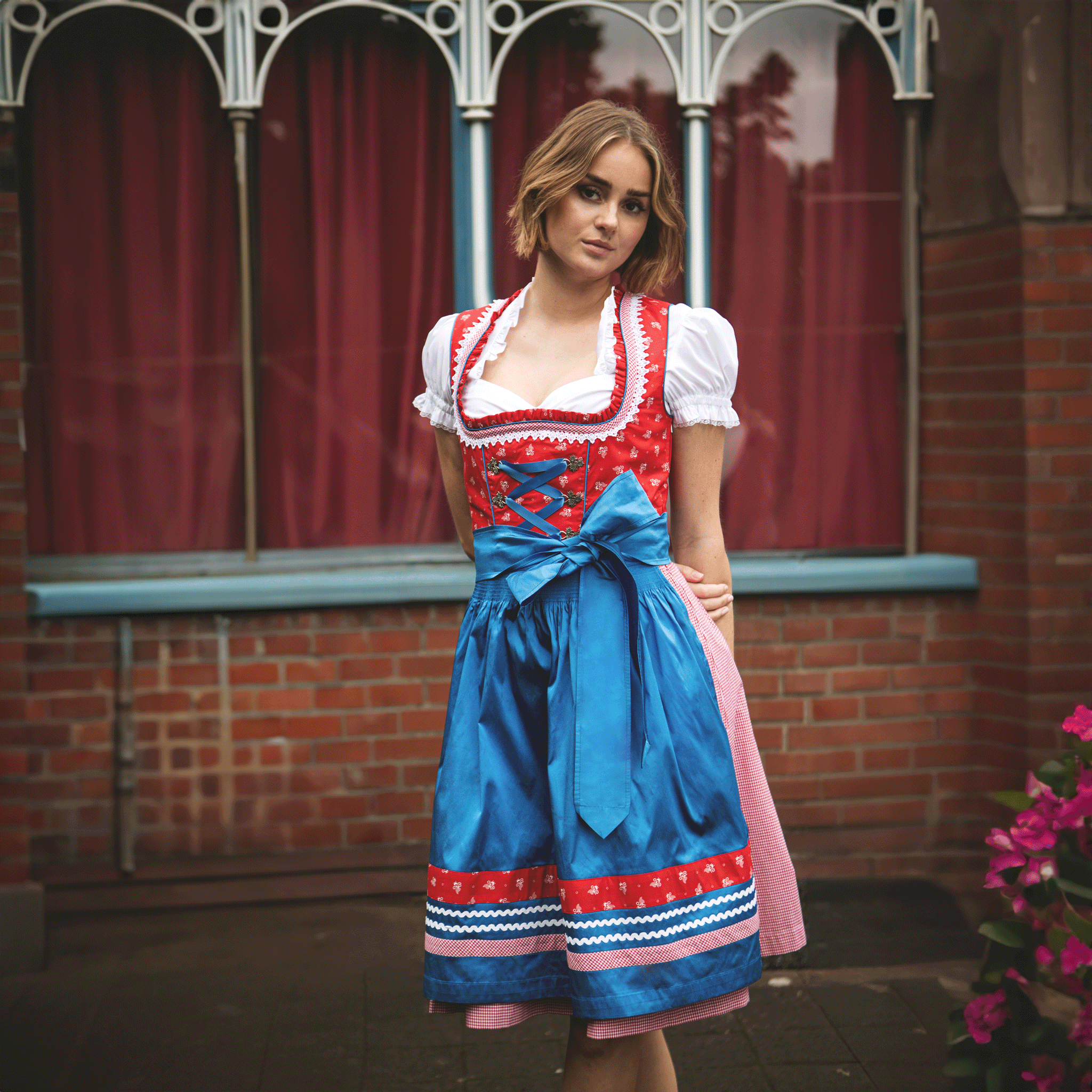 Dirndl Sara (60 cm) inkl. Bluse & Schürze - Eysler